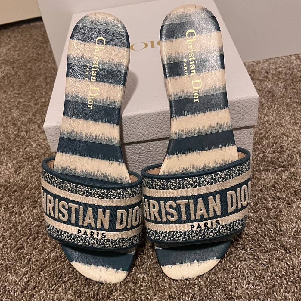 COPY - Christian Dior Dway Slides (Deep Ocean)